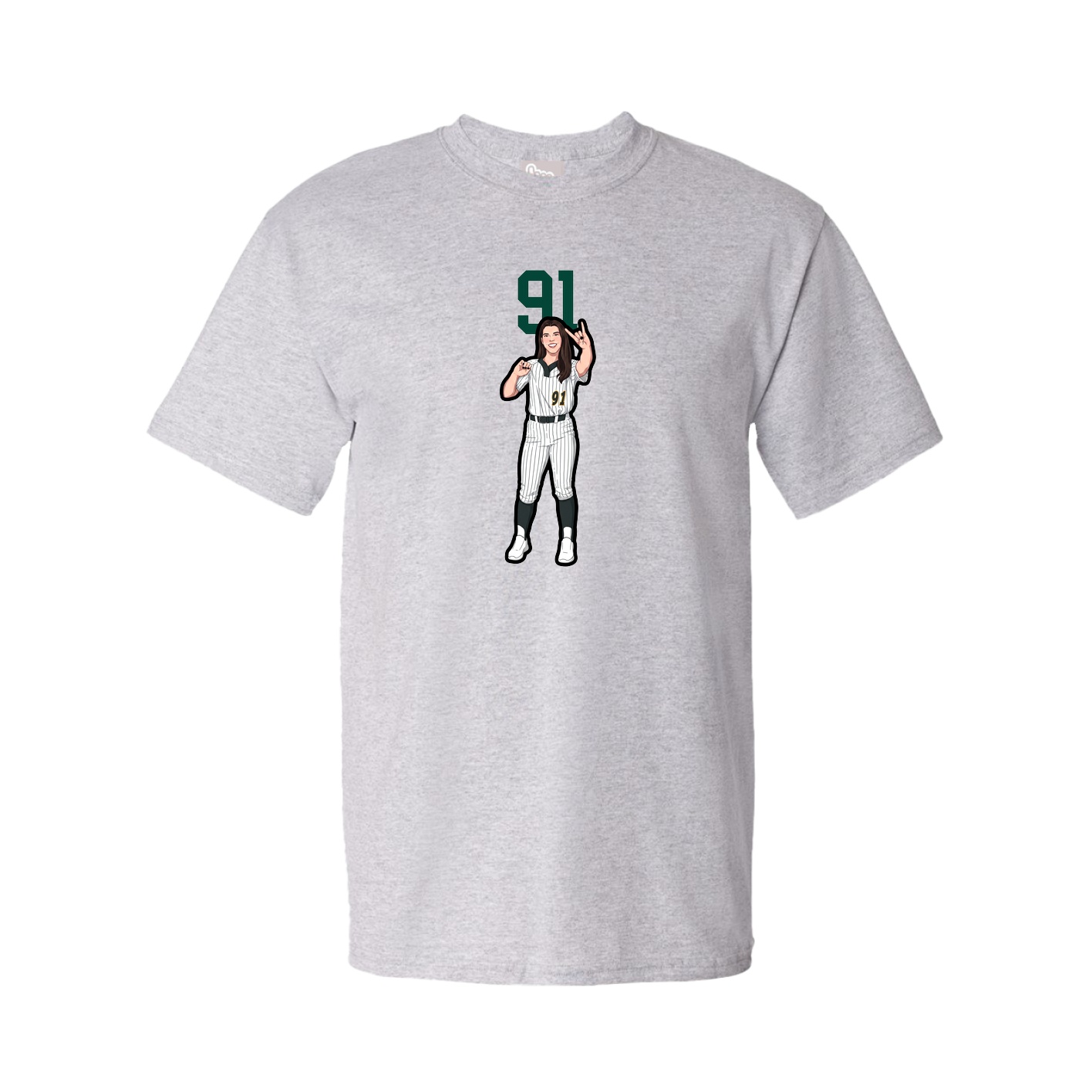 Tee — Number Top in Grey