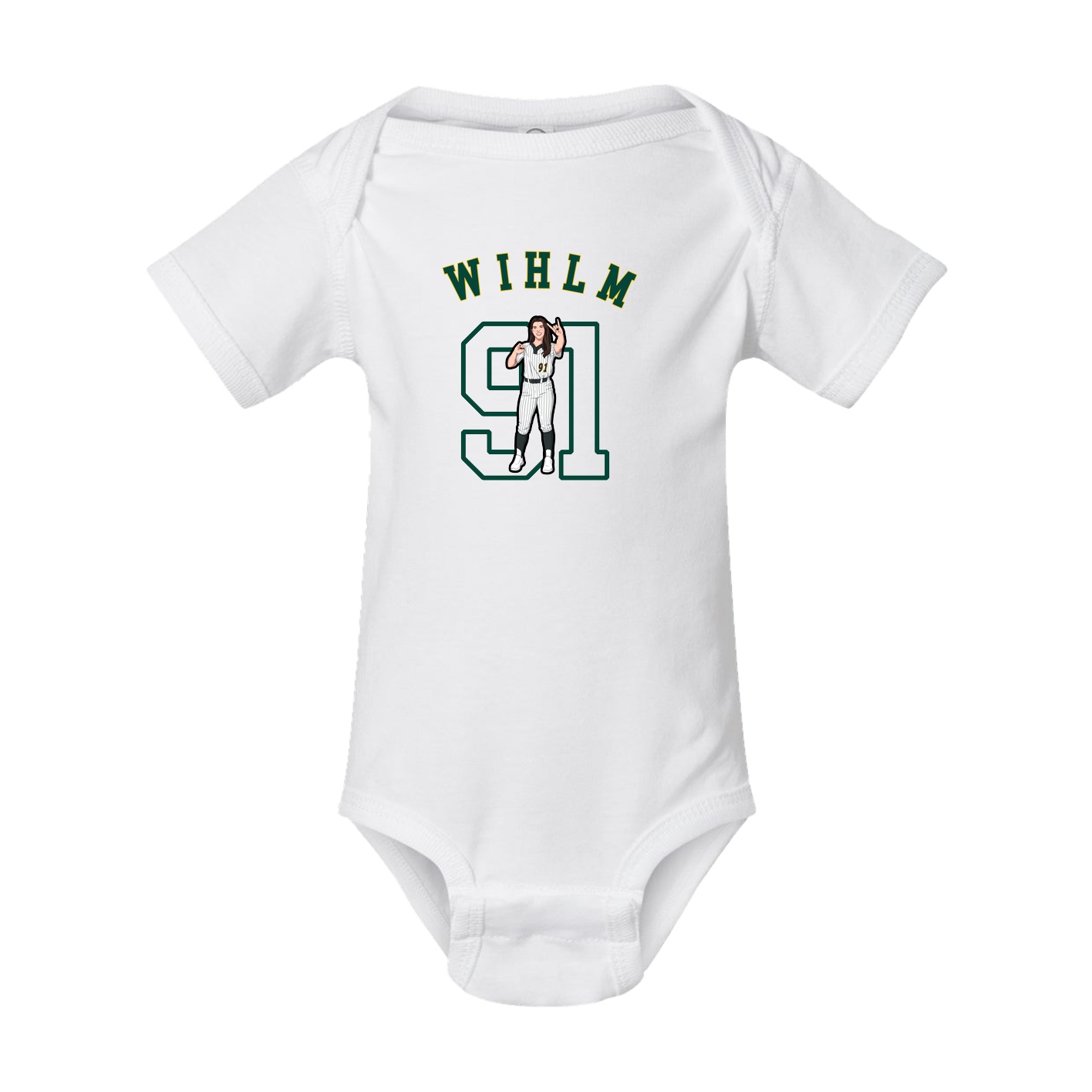 Baby Onesie — Shirsey Arch in White