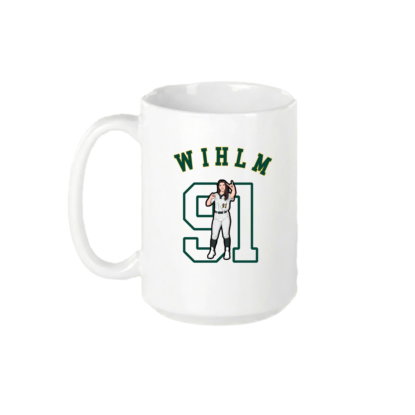 15oz Coffee Mug — Shirsey Arch in White