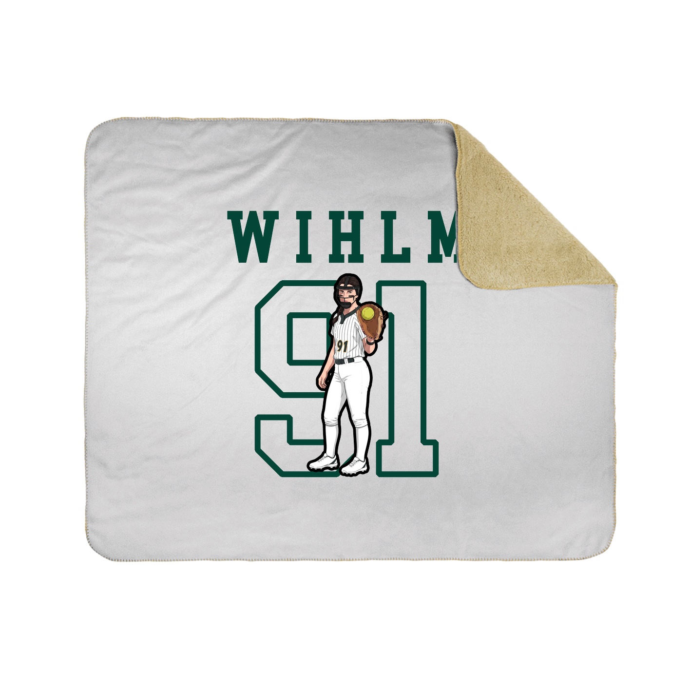 Throw Blanket — Shirsey in White