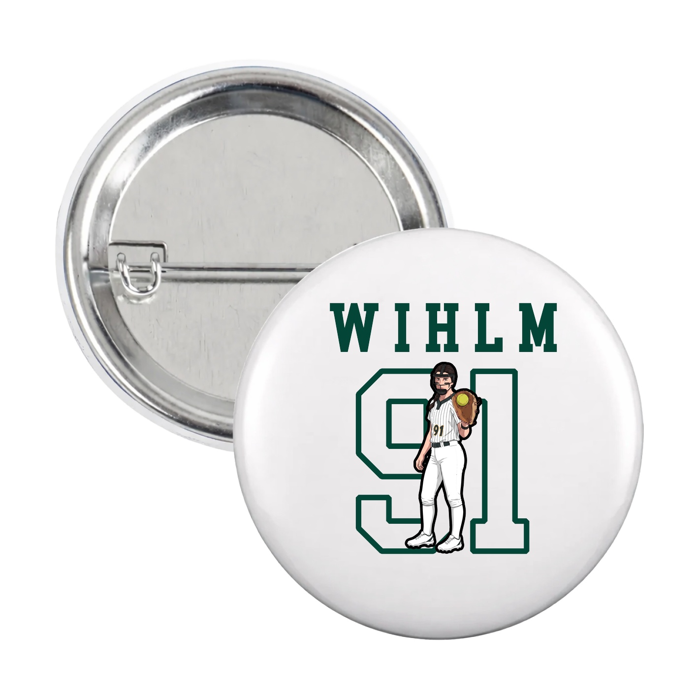 Game Day Button — Shirsey in White