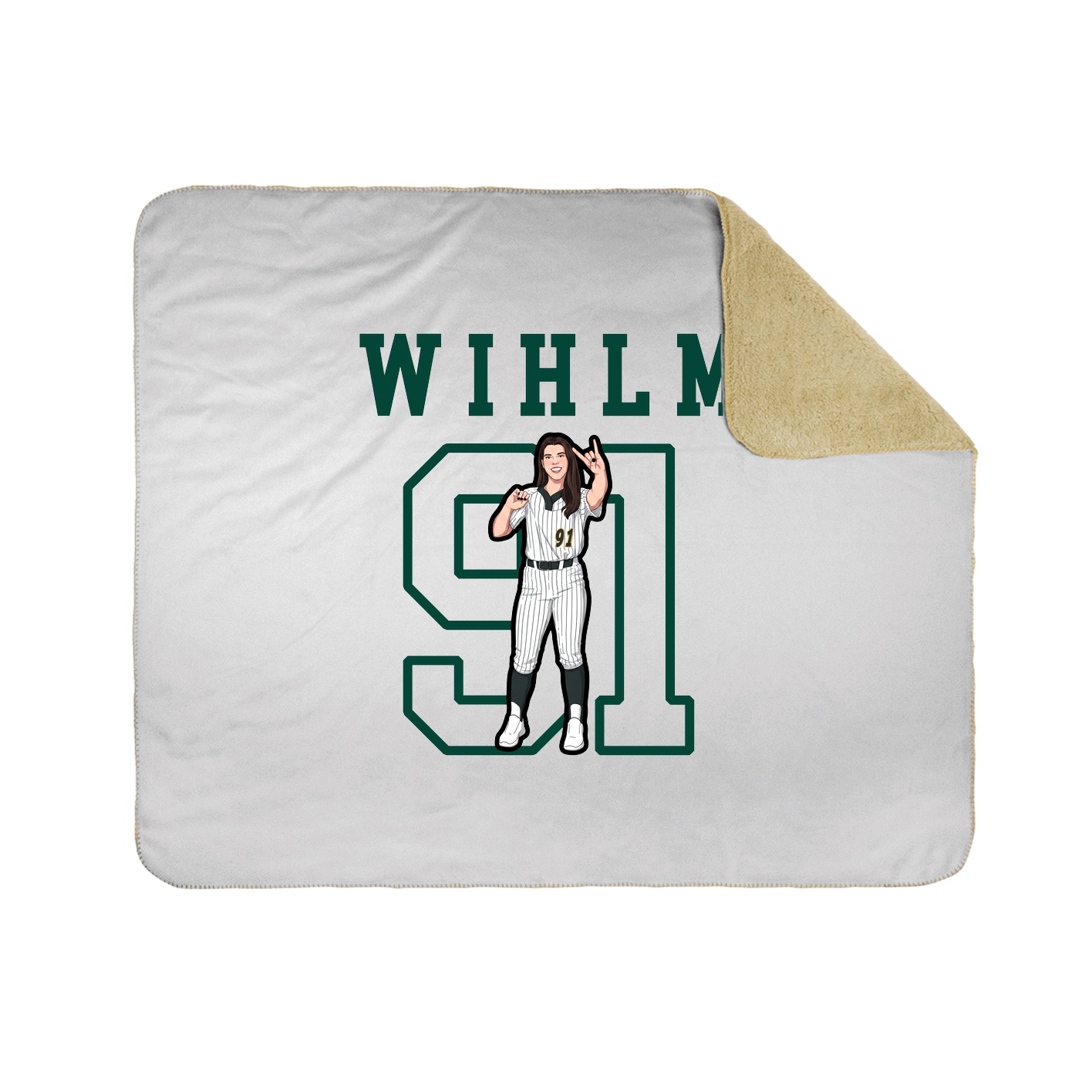 Throw Blanket — Shirsey in White