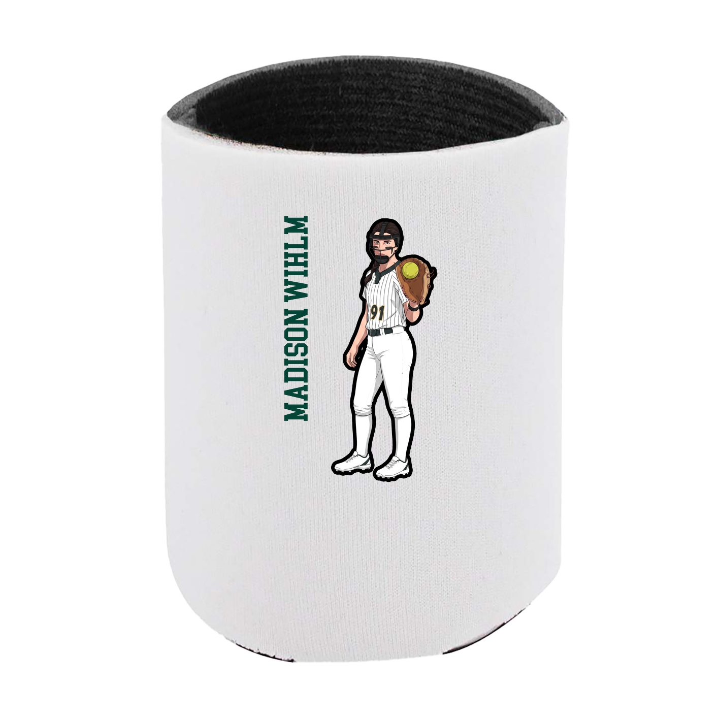 Can Holder — Name Vertical in White