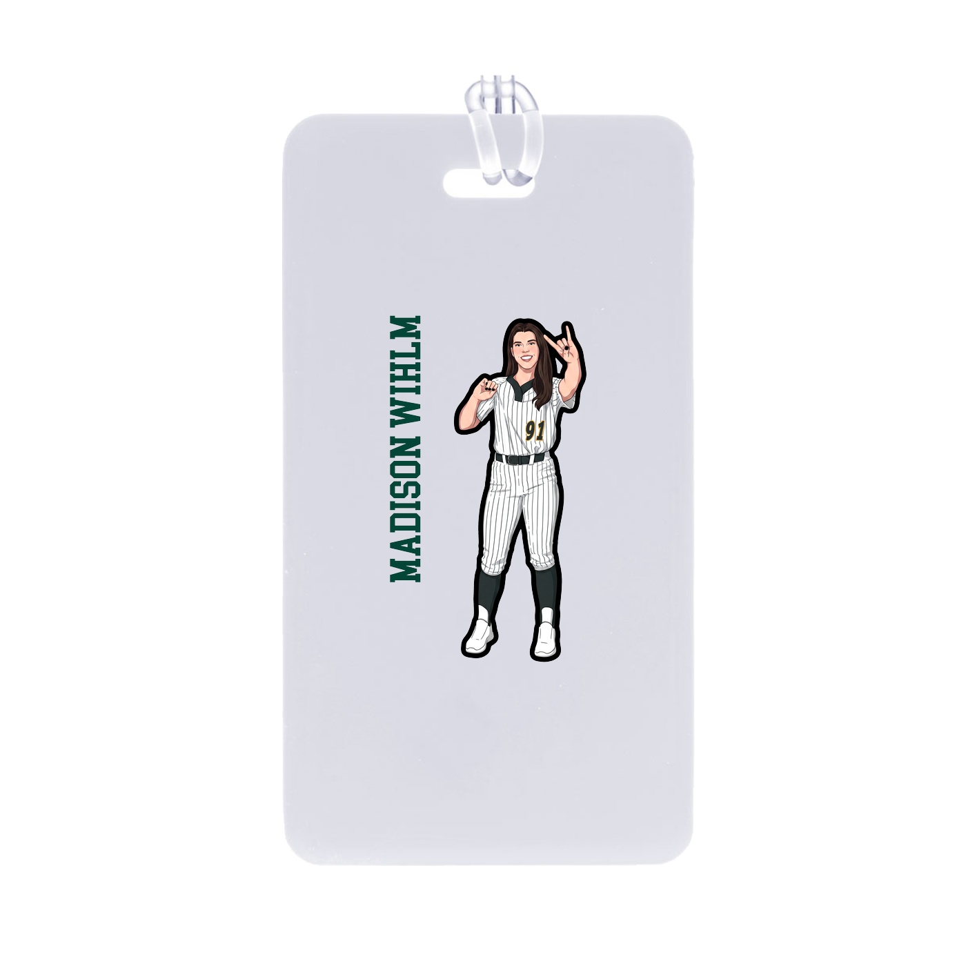 Bag Tag — Name Vertical in Classic