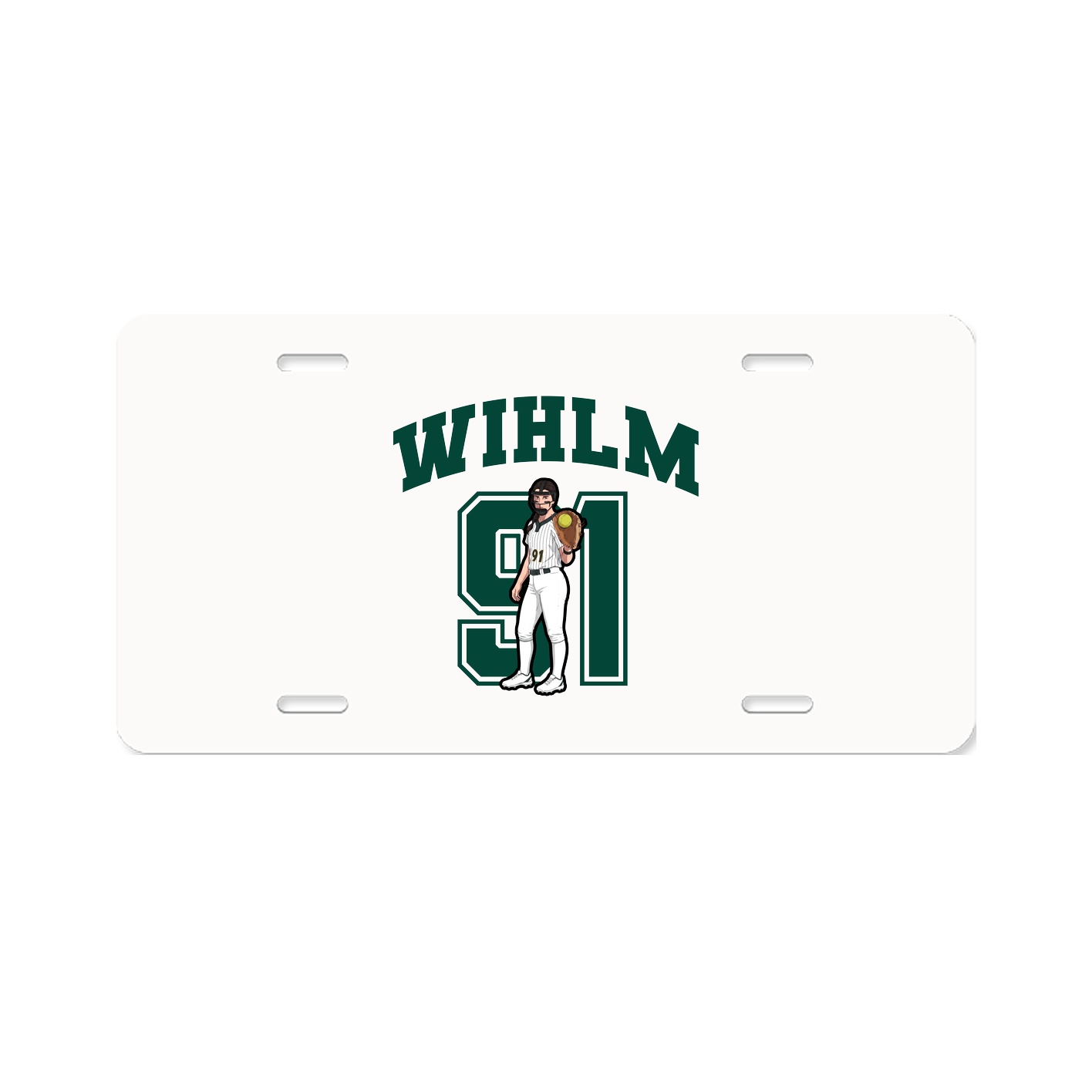 License Plate — Number in Classic