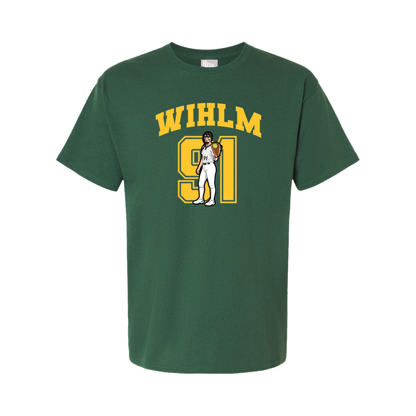 Youth Tee — Number in Green