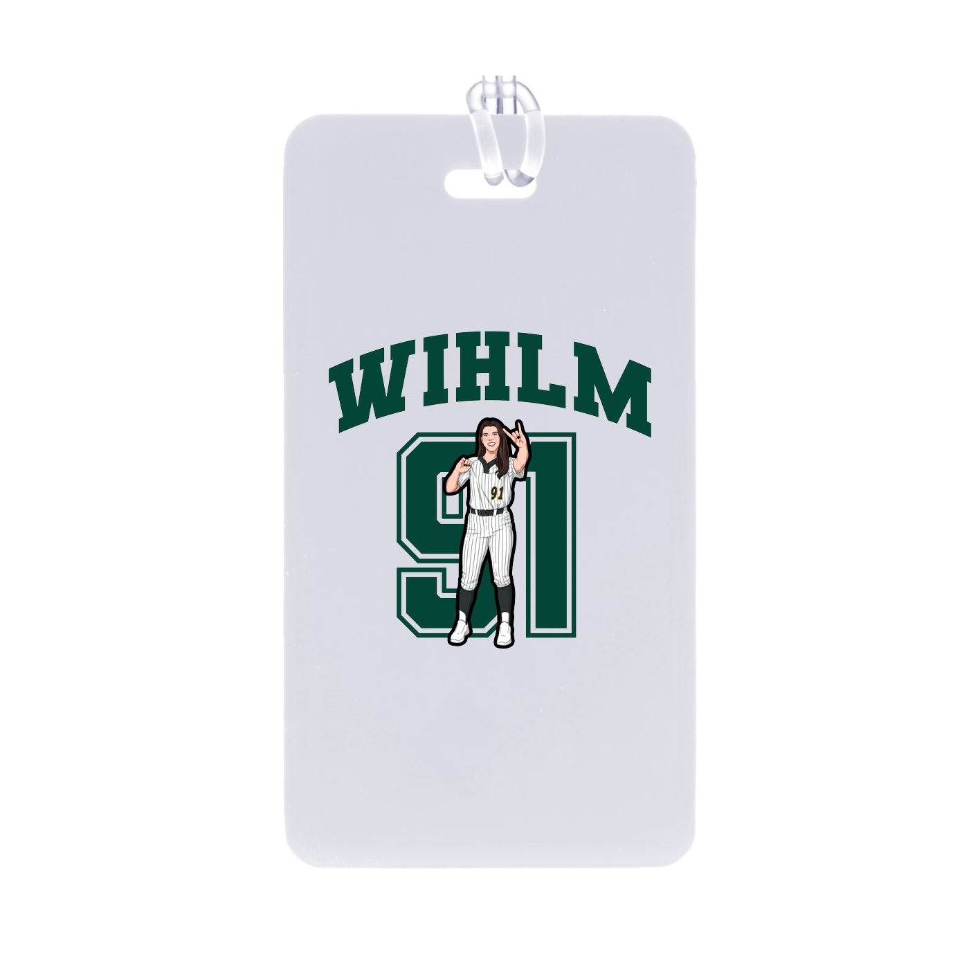 Bag Tag — Number in Classic