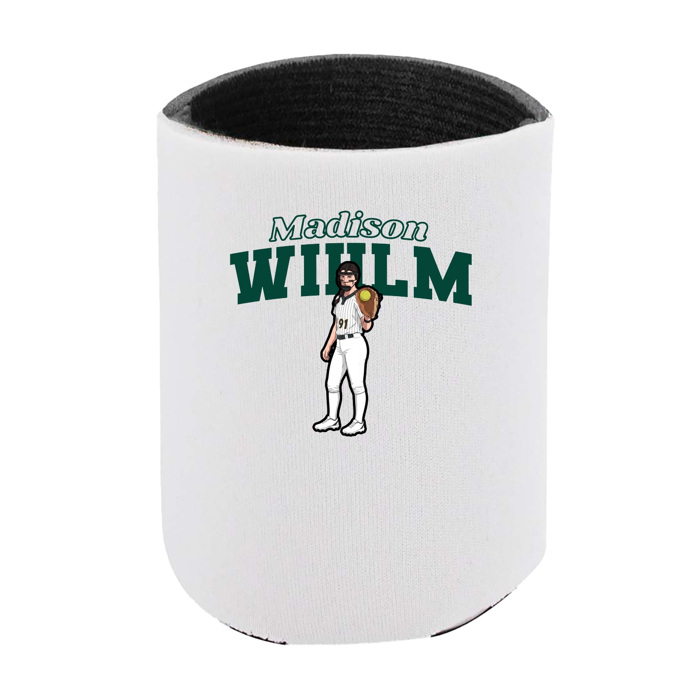 Can Holder — Name Arch in White