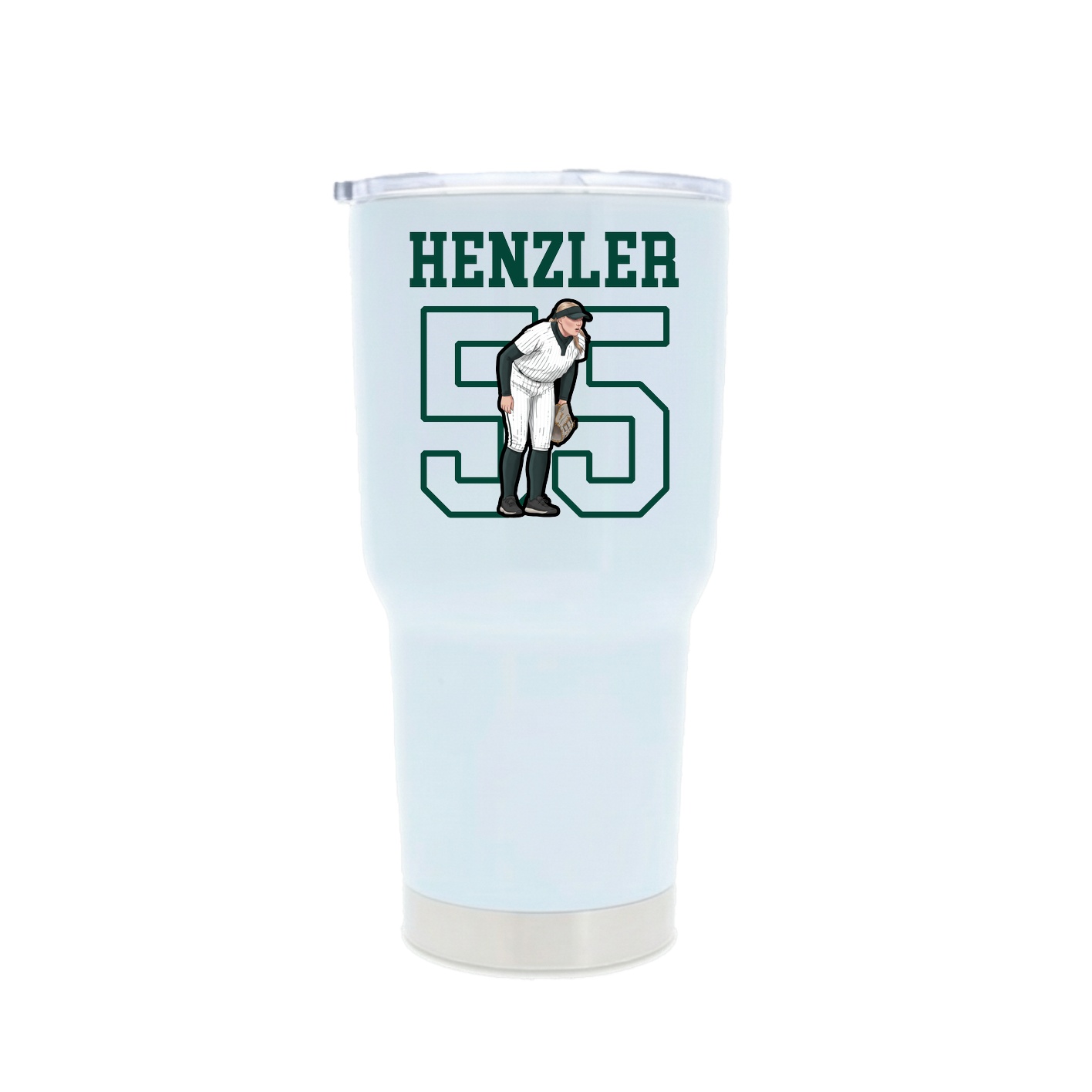 30oz Stainless Steel Tumbler — Shirsey in White