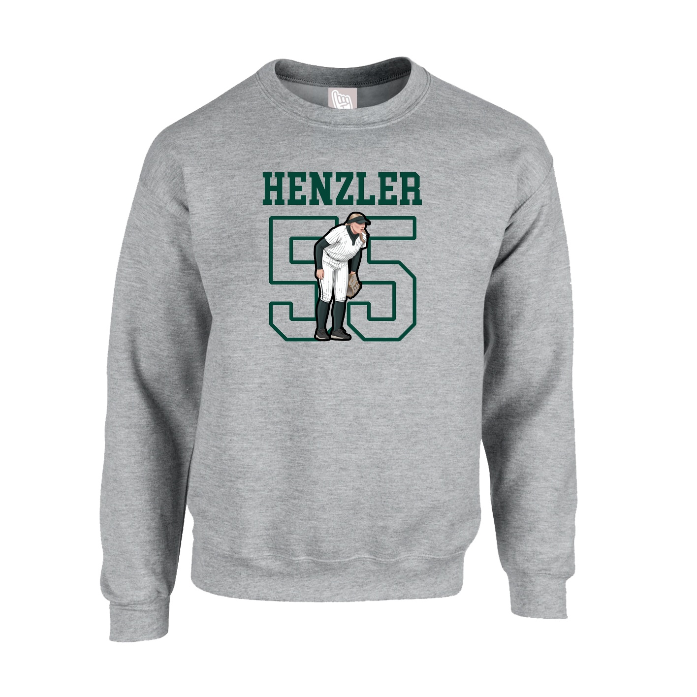 Fleece Crew — Shirsey in Grey