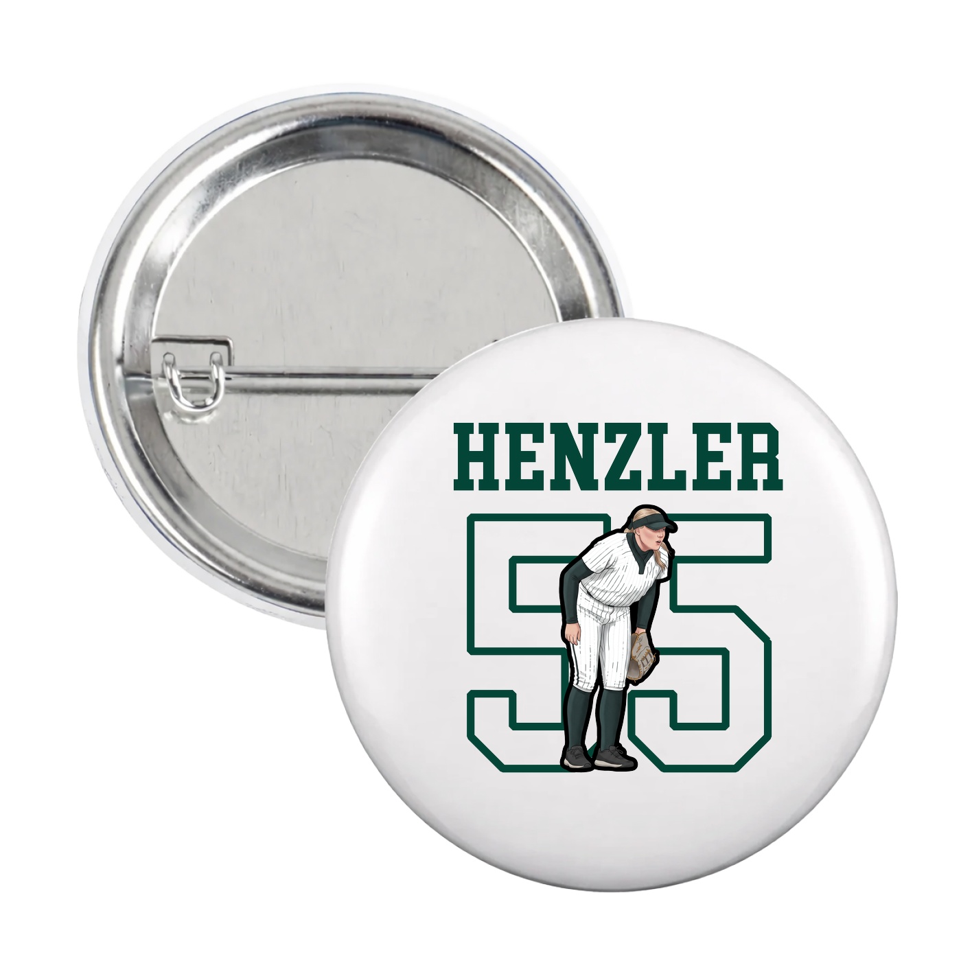 Game Day Button — Shirsey in White