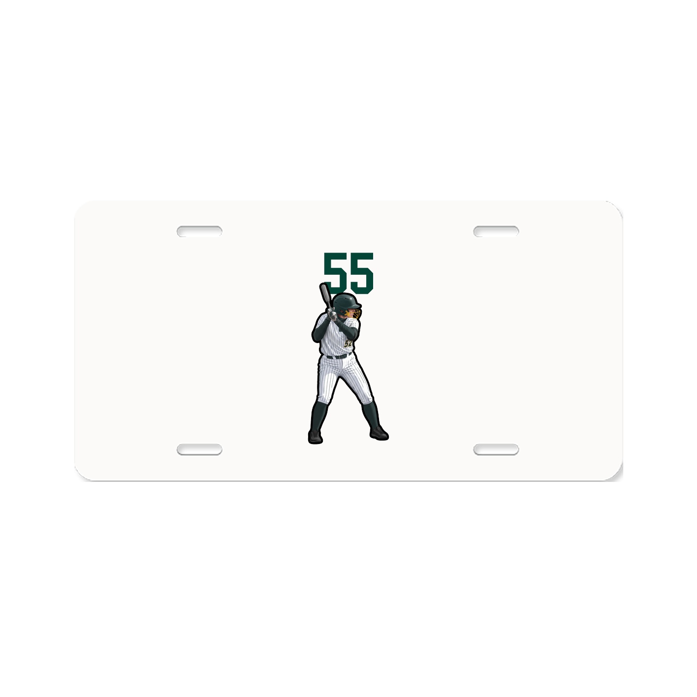 License Plate — Number Top in Classic