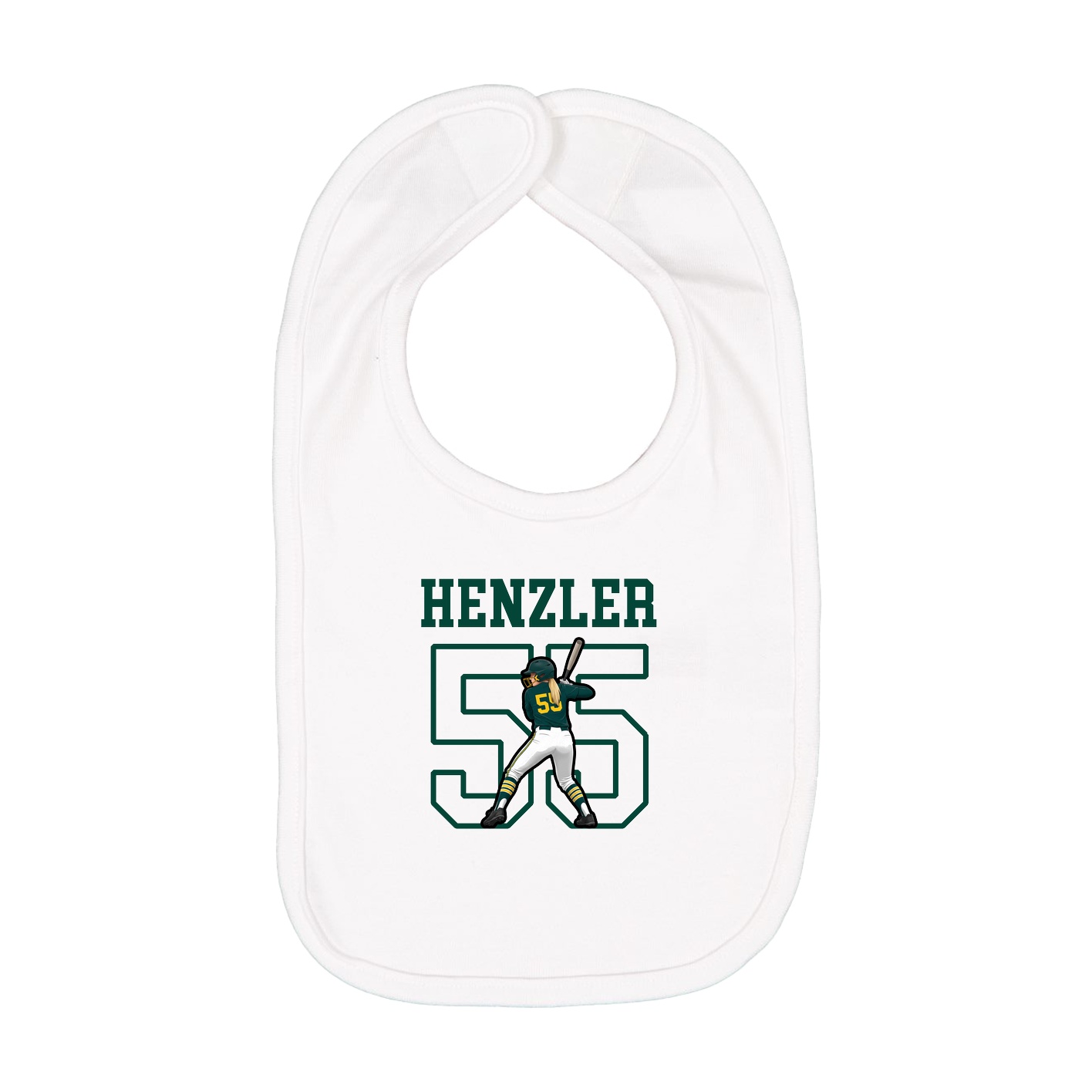 Infant Bib — Shirsey in White
