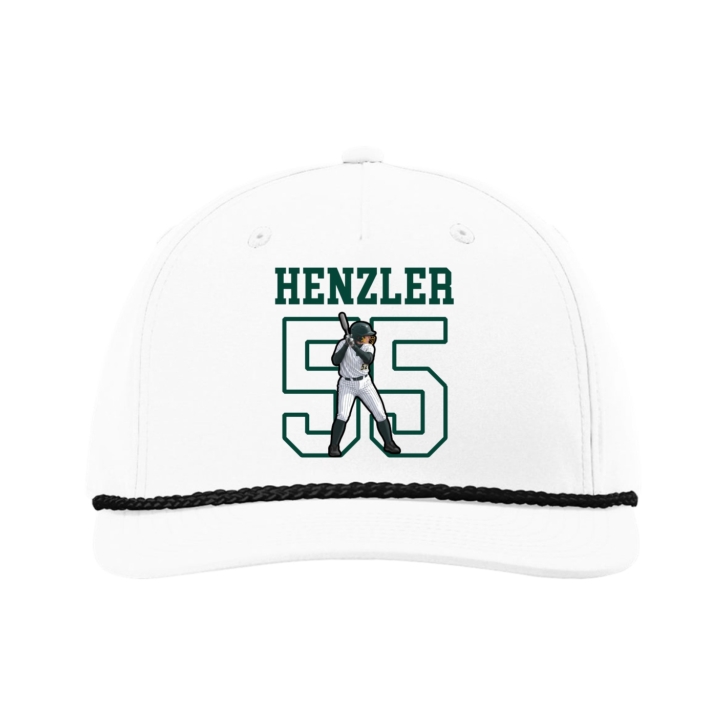 Five-Panel Classic Rope Cap — Shirsey in White