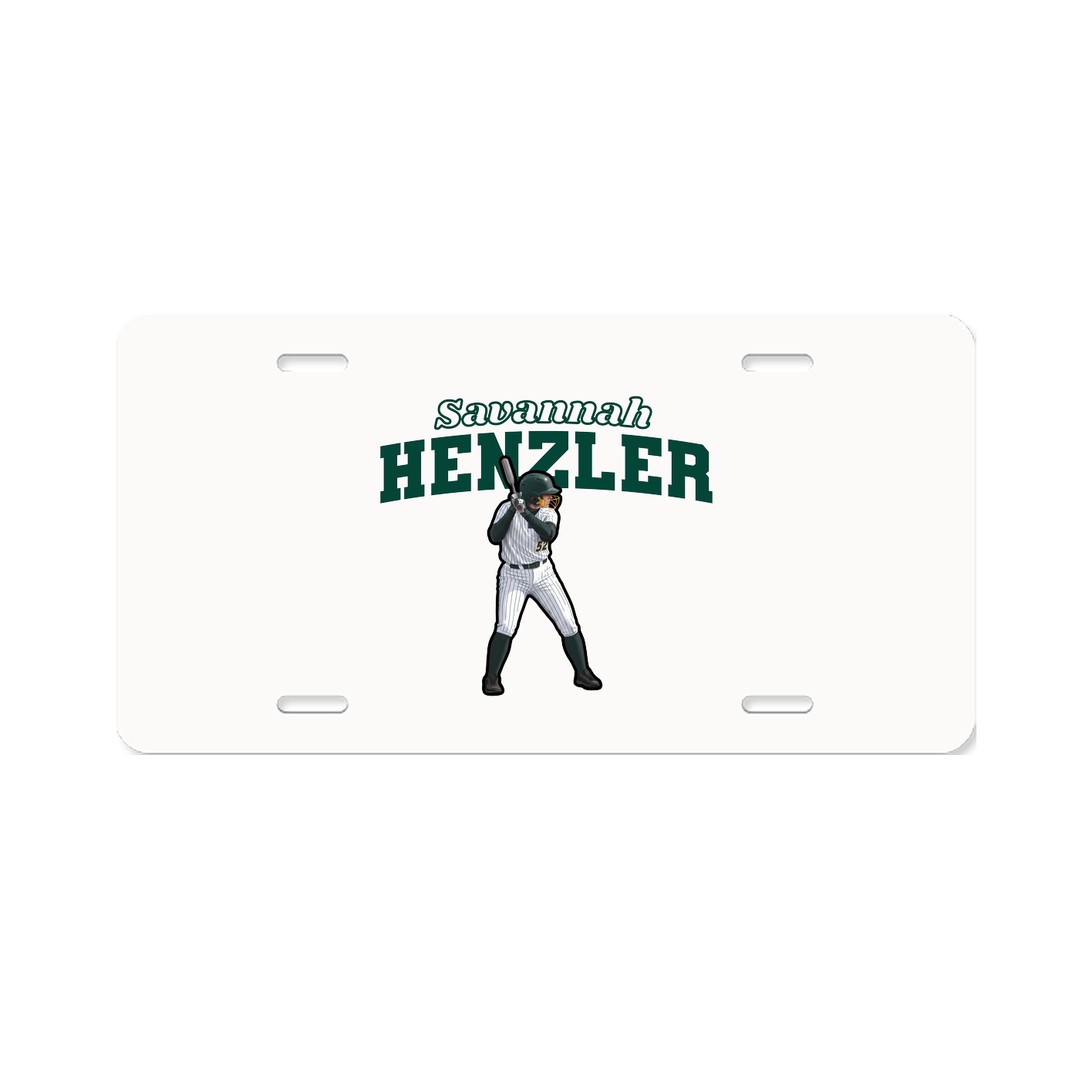 License Plate — Name Arch in Classic