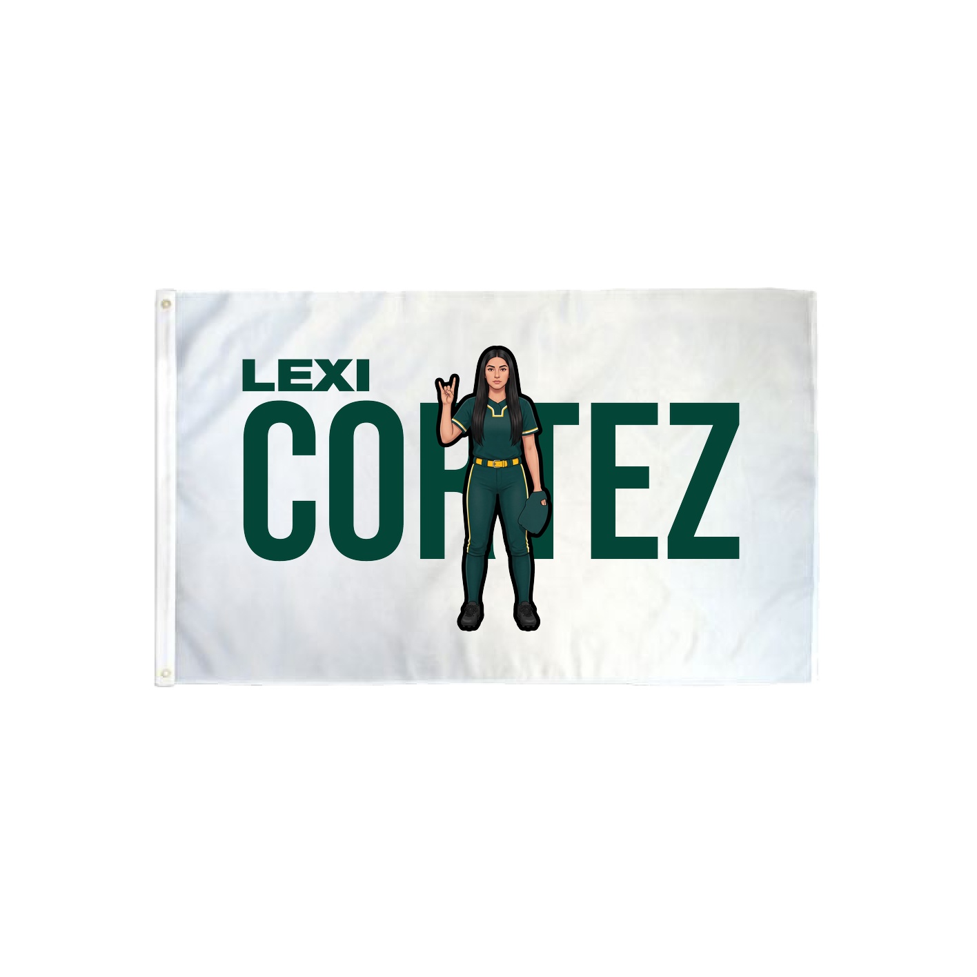 3x5 Flag — Player Name in Classic