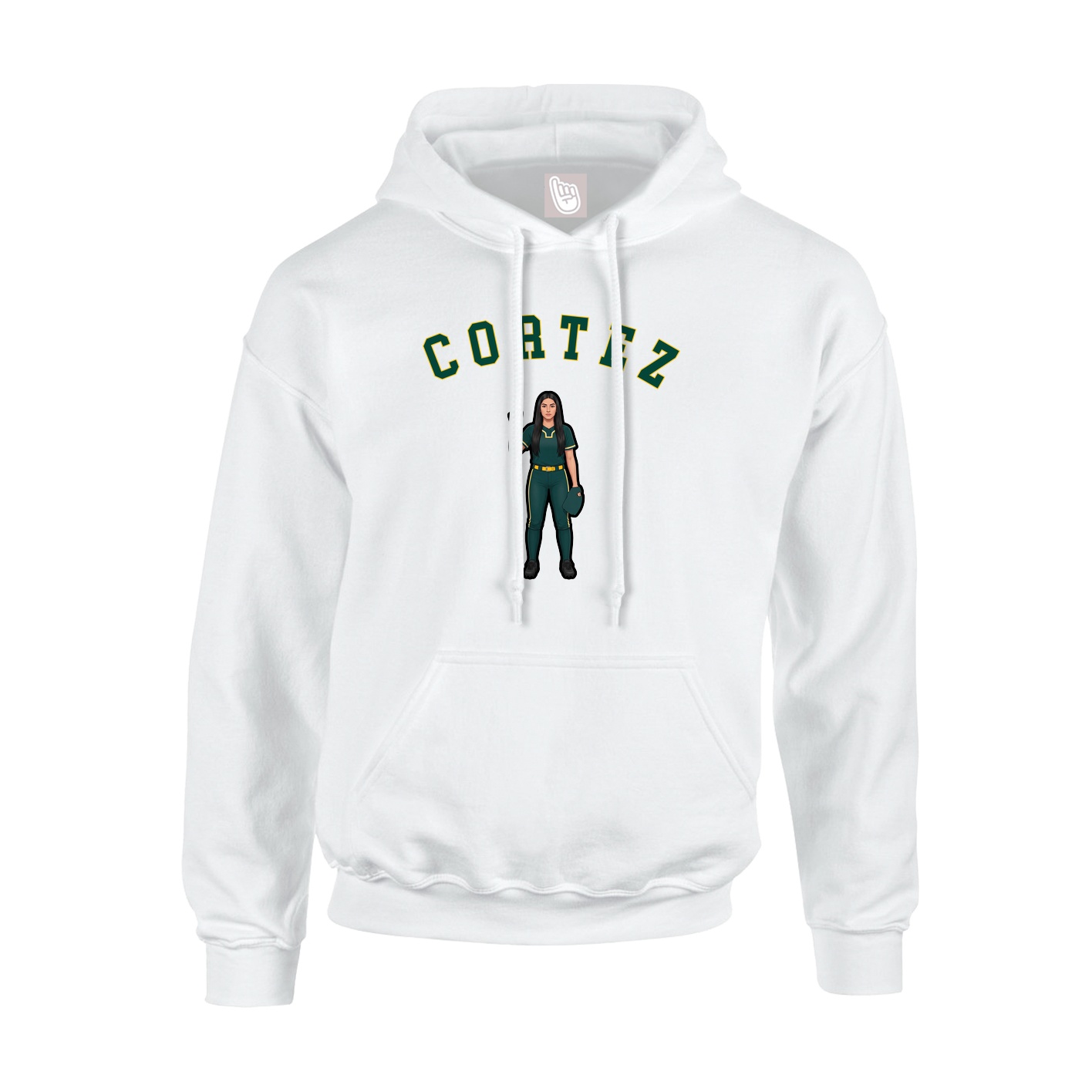 Hoodie — Shirsey Arch in White