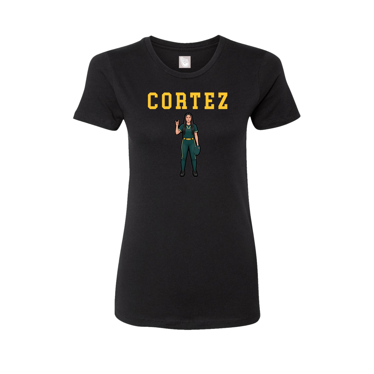 Fitted Women's Tee — Shirsey in Black
