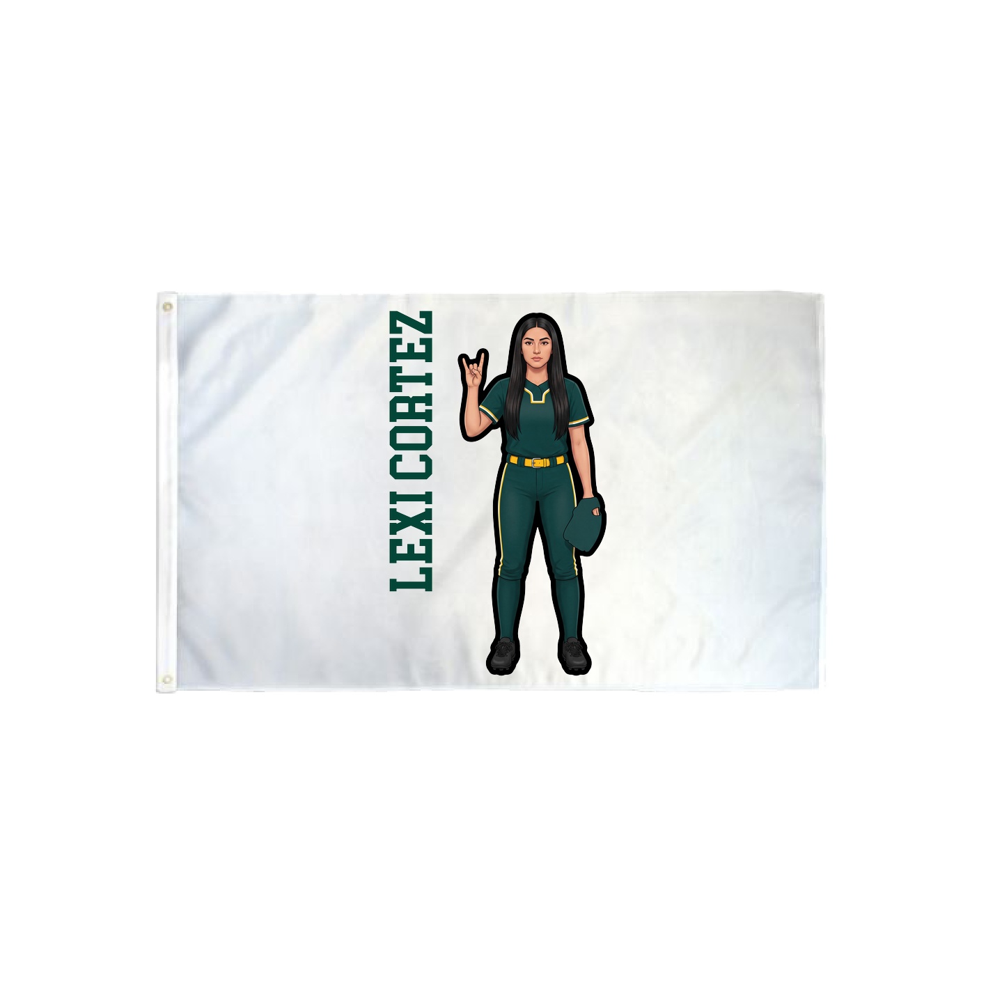 3x5 Flag — Name Vertical in Classic