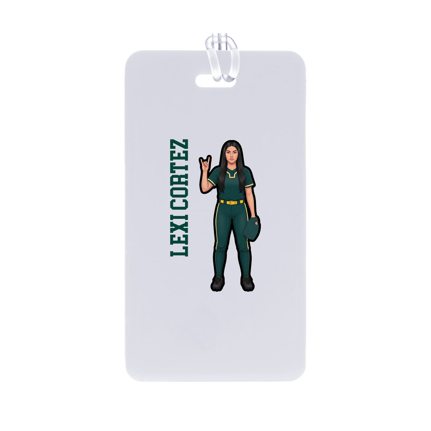 Bag Tag — Name Vertical in Classic
