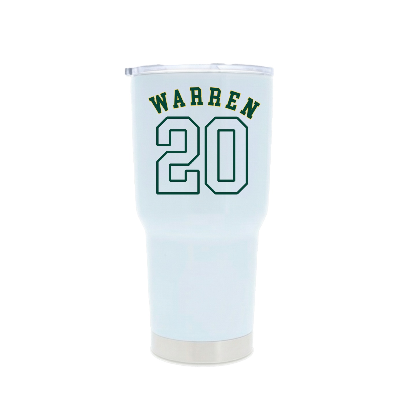 30oz Stainless Steel Tumbler — Shirsey Arch in White