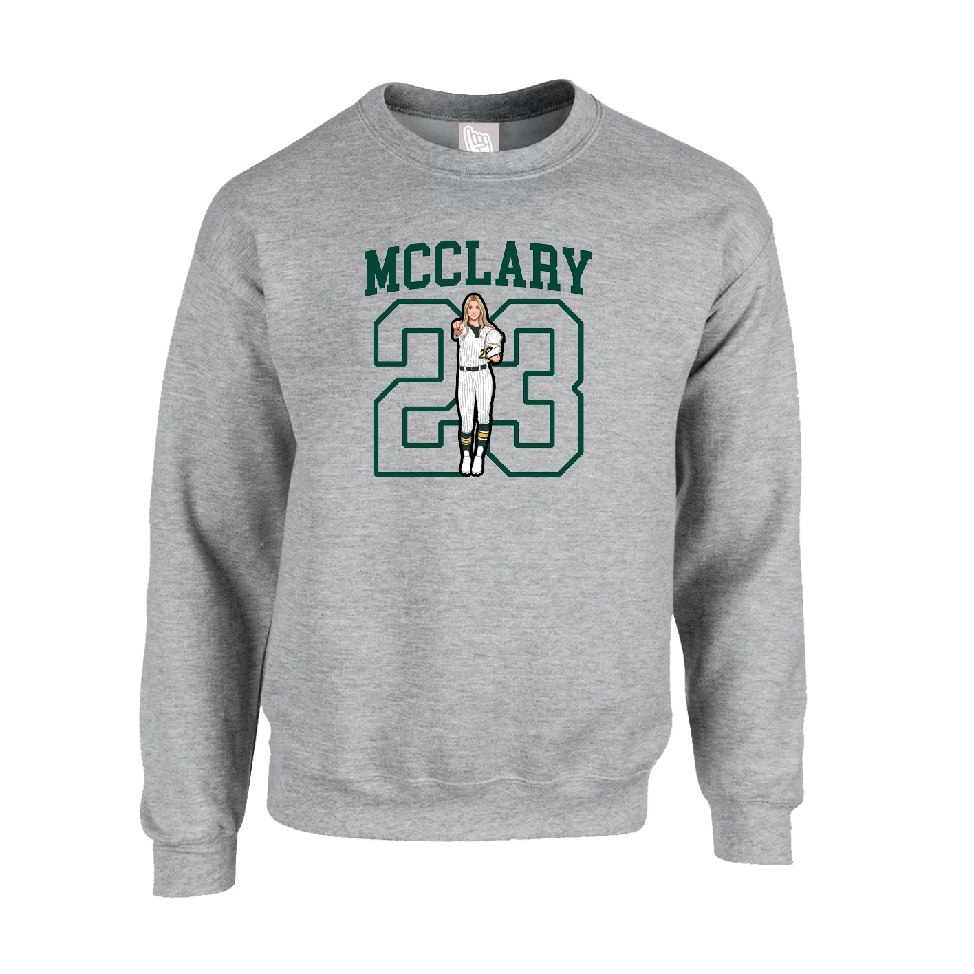 Fleece Crew — Shirsey in Grey