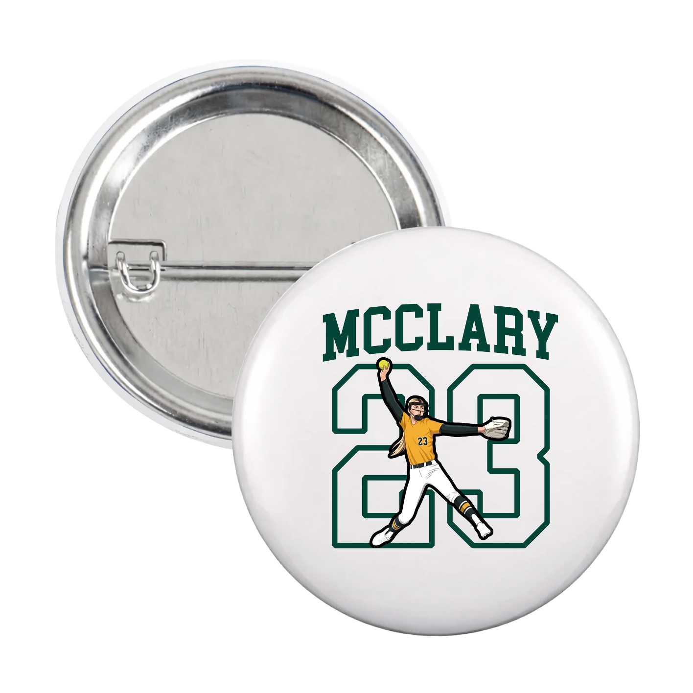 Game Day Button — Shirsey in White