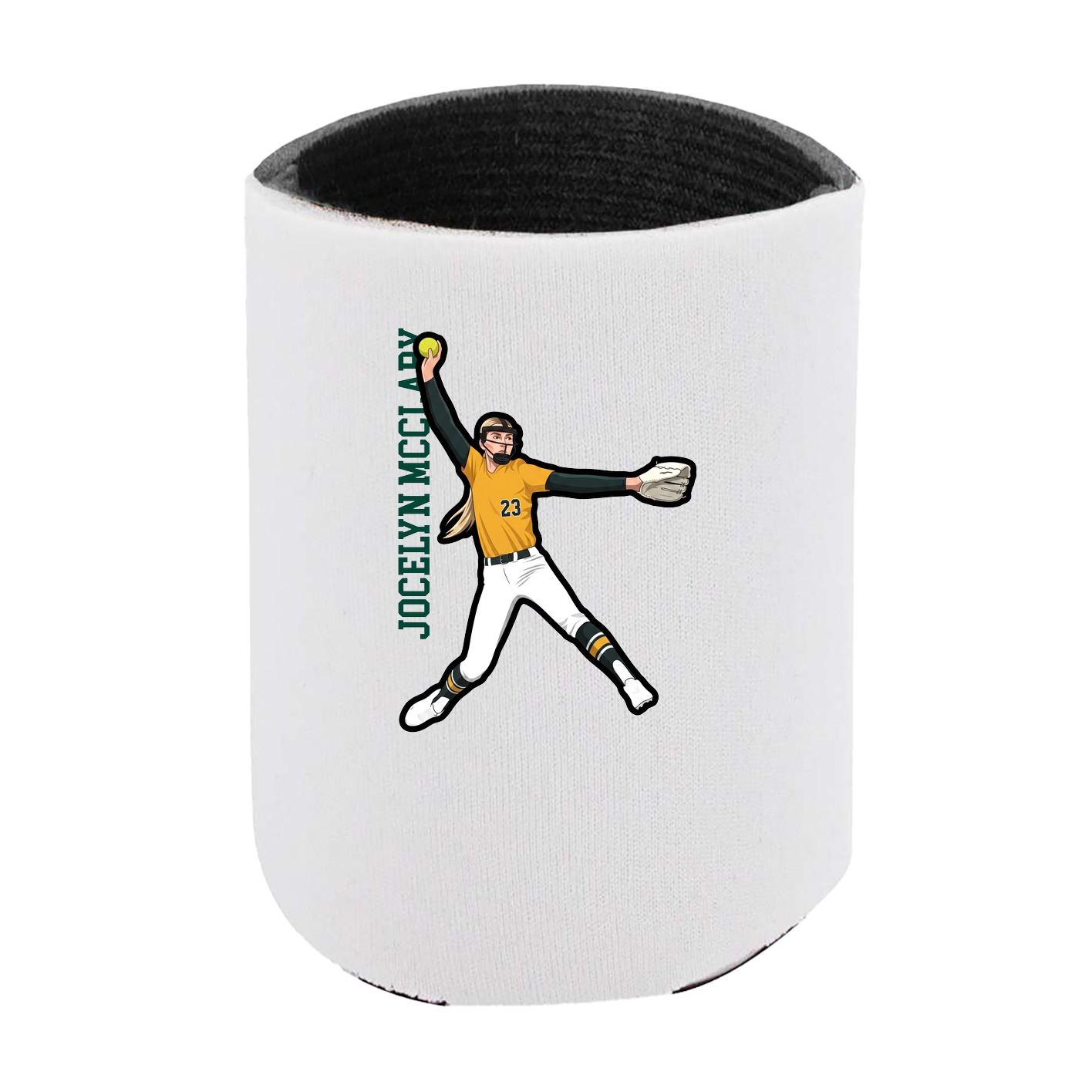 Can Holder — Name Vertical in White