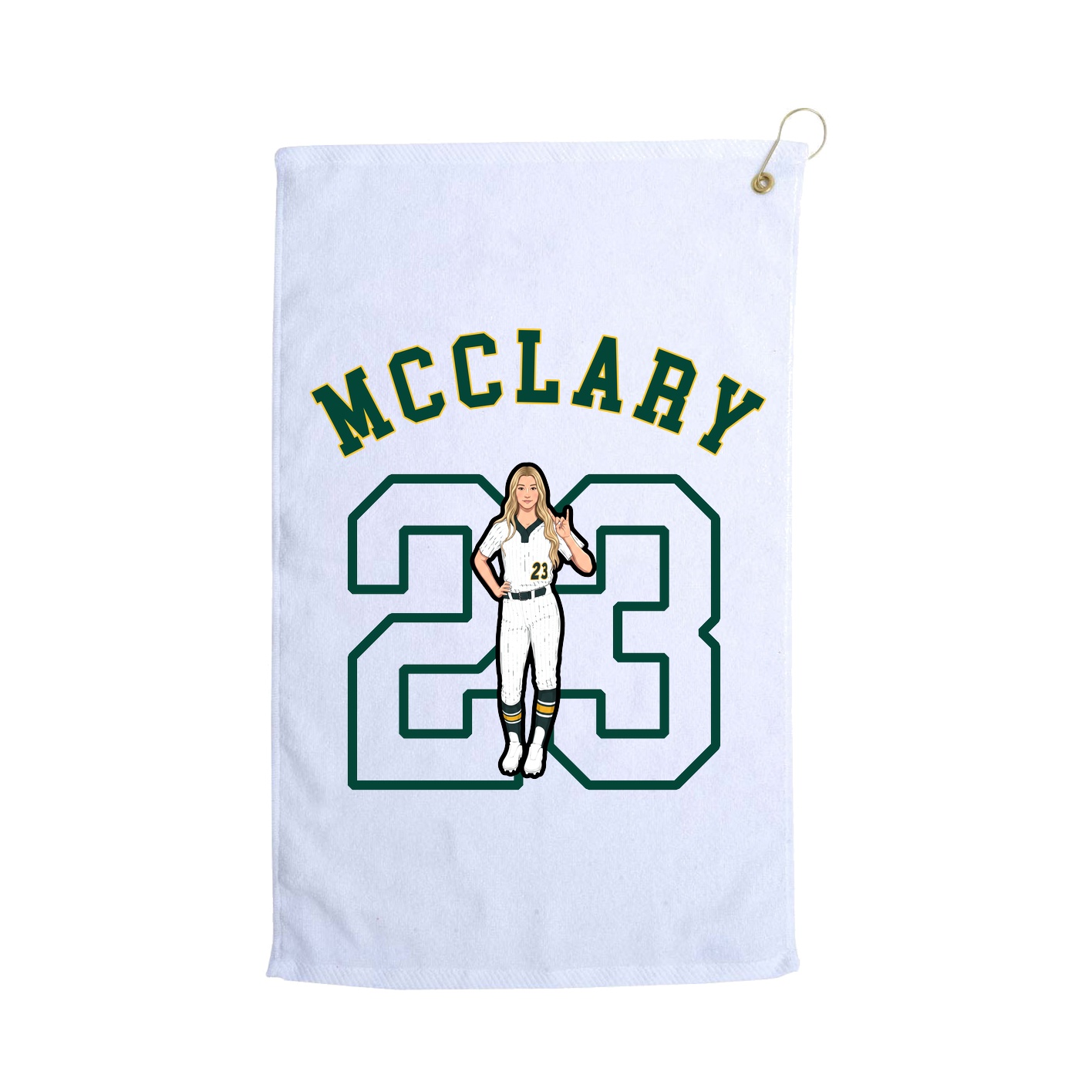 Golf Towel — Shirsey Arch in White