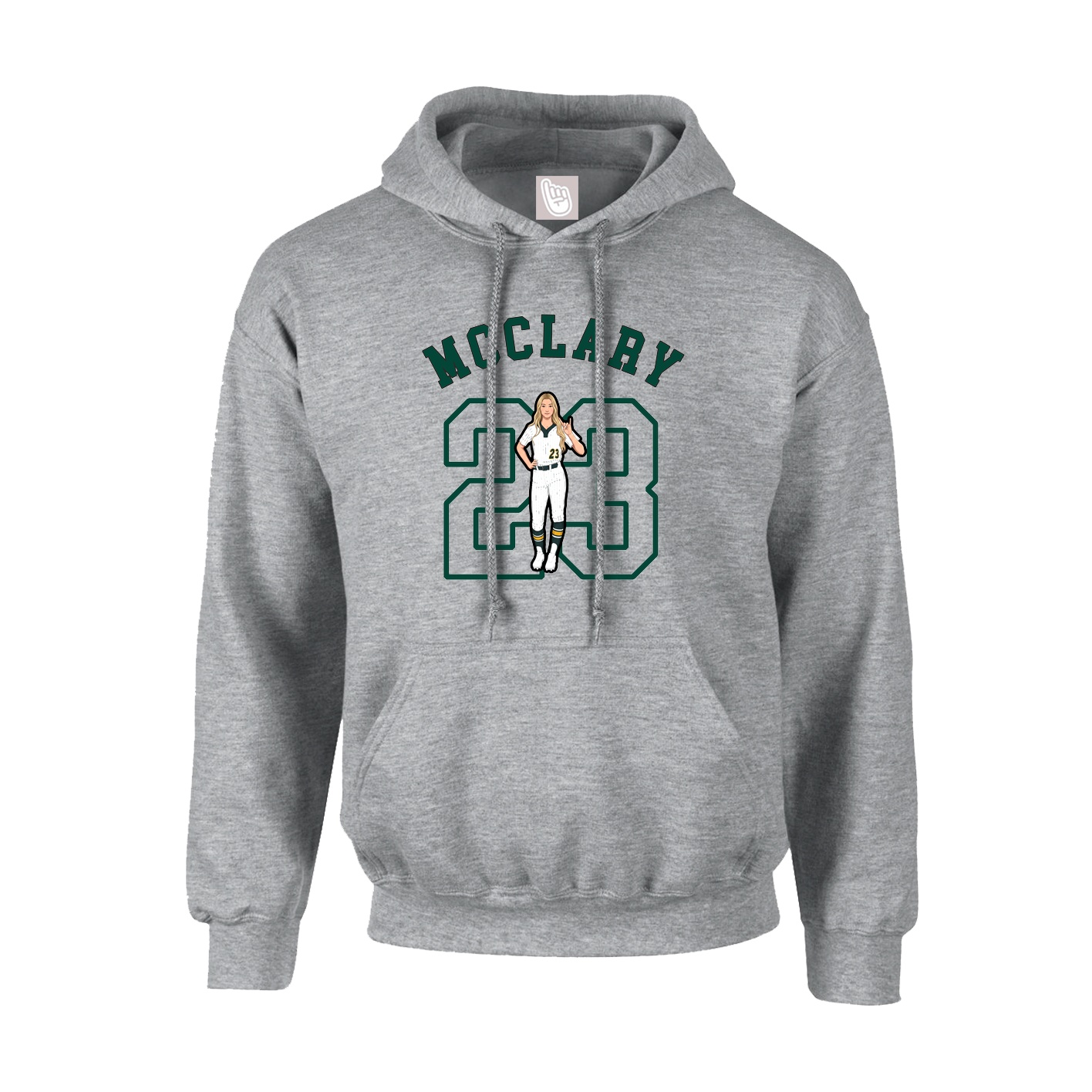 Youth Hoodie — Shirsey Arch in Grey
