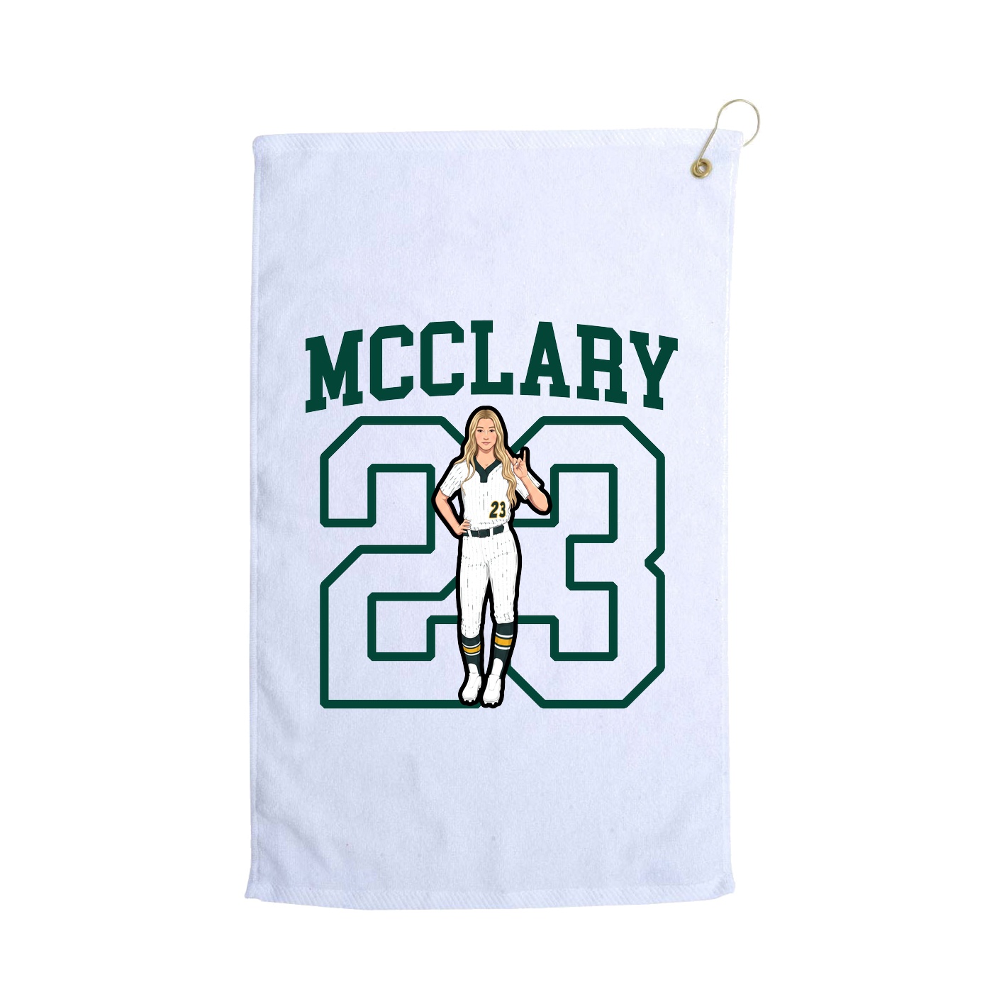 Golf Towel — Shirsey in White