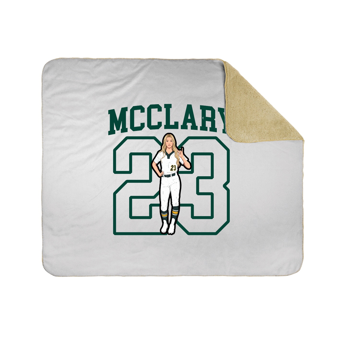 Throw Blanket — Shirsey in White