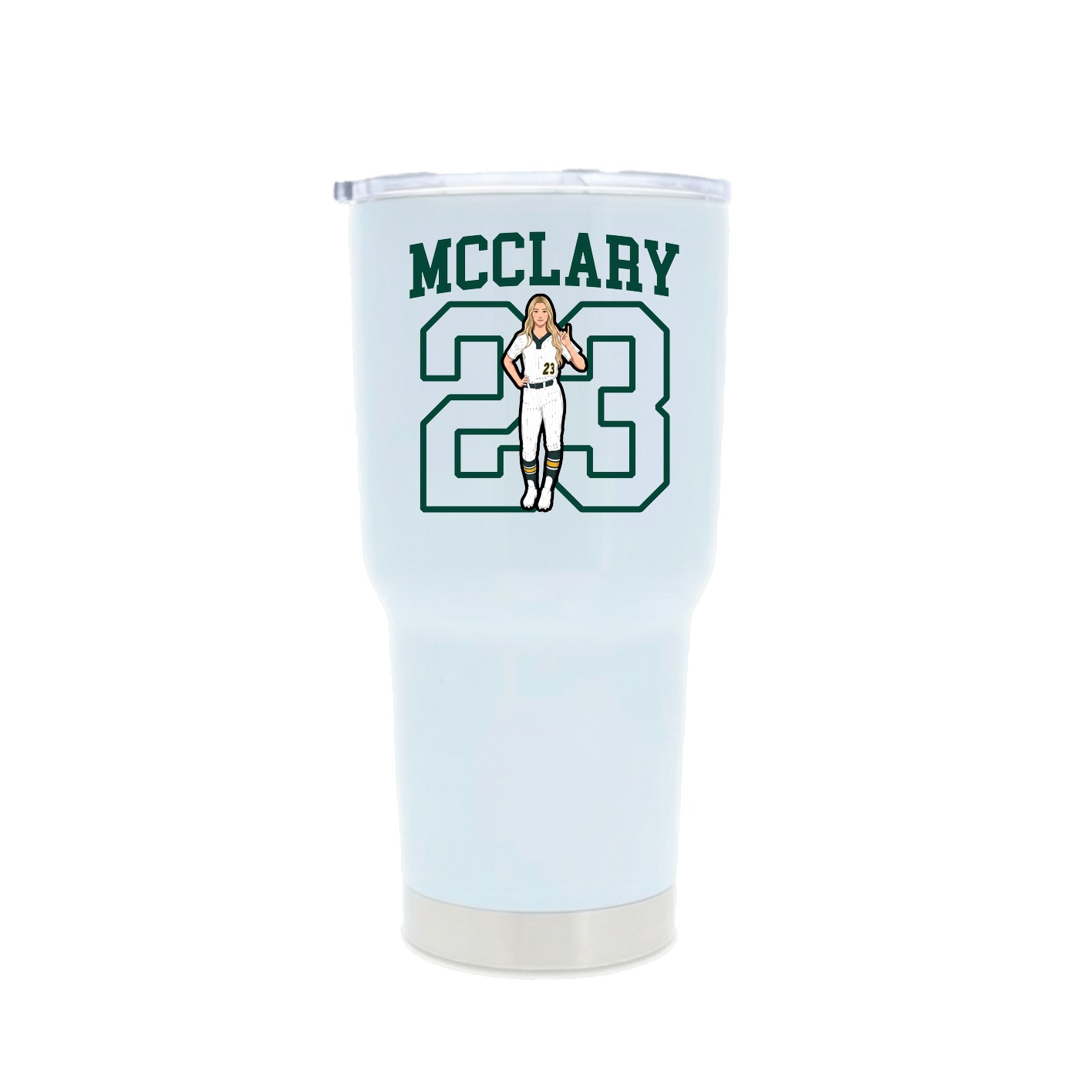 30oz Stainless Steel Tumbler — Shirsey in White