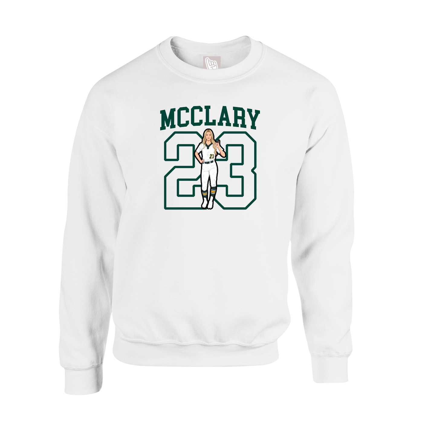 Fleece Crew — Shirsey in White