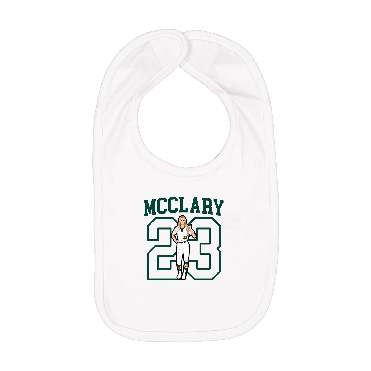 Infant Bib — Shirsey in White