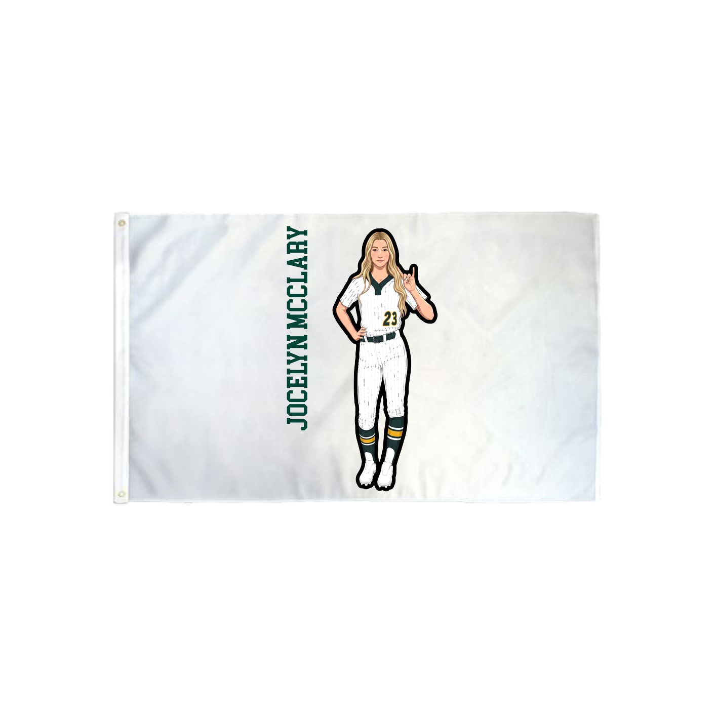 3x5 Flag — Name Vertical in Classic