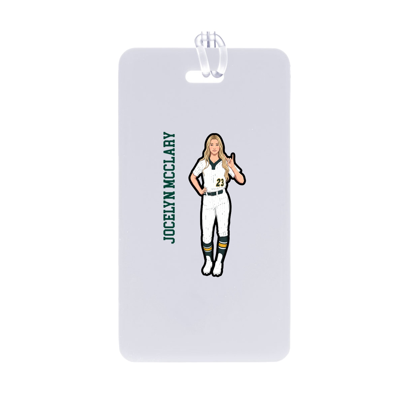 Bag Tag — Name Vertical in Classic
