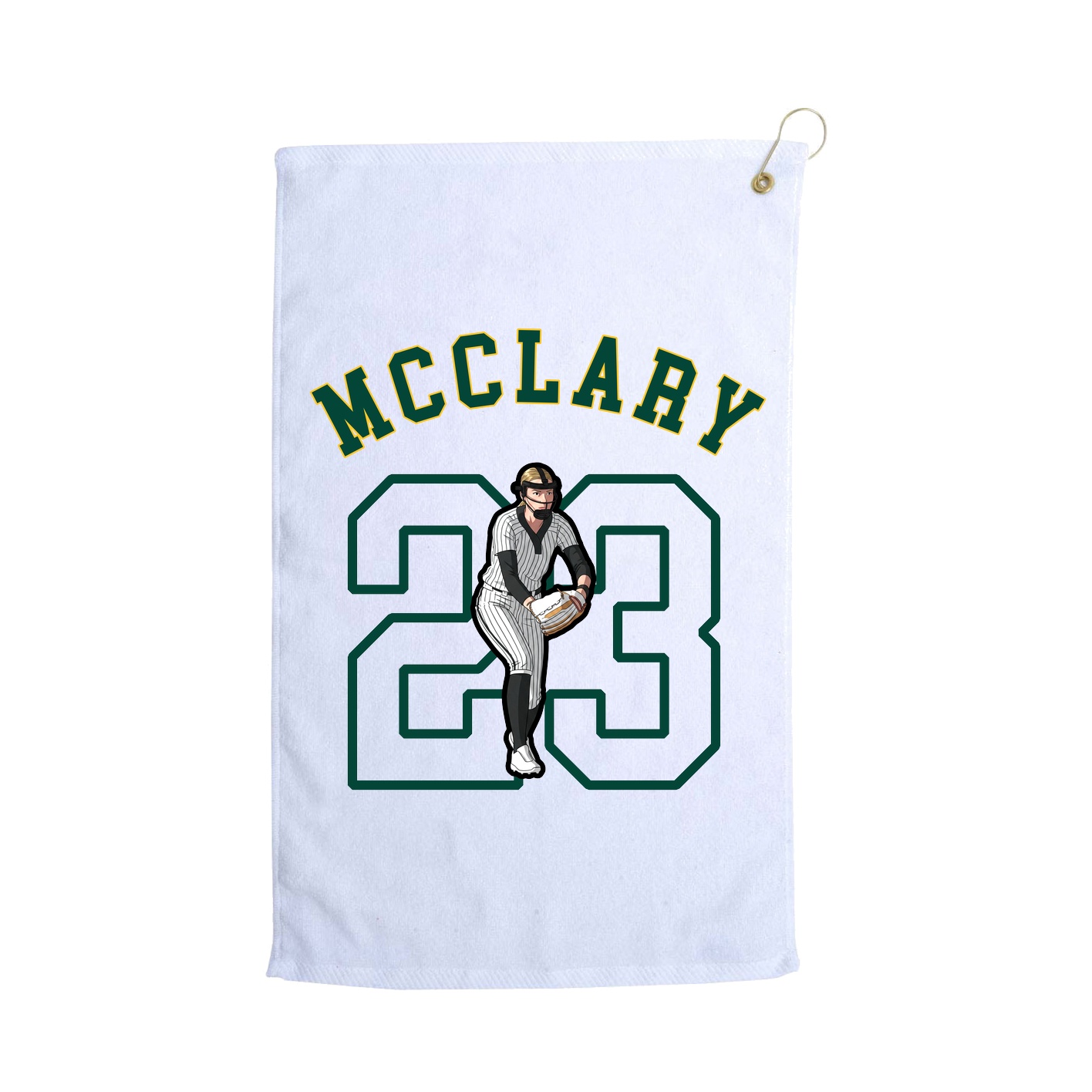 Golf Towel — Shirsey Arch in White