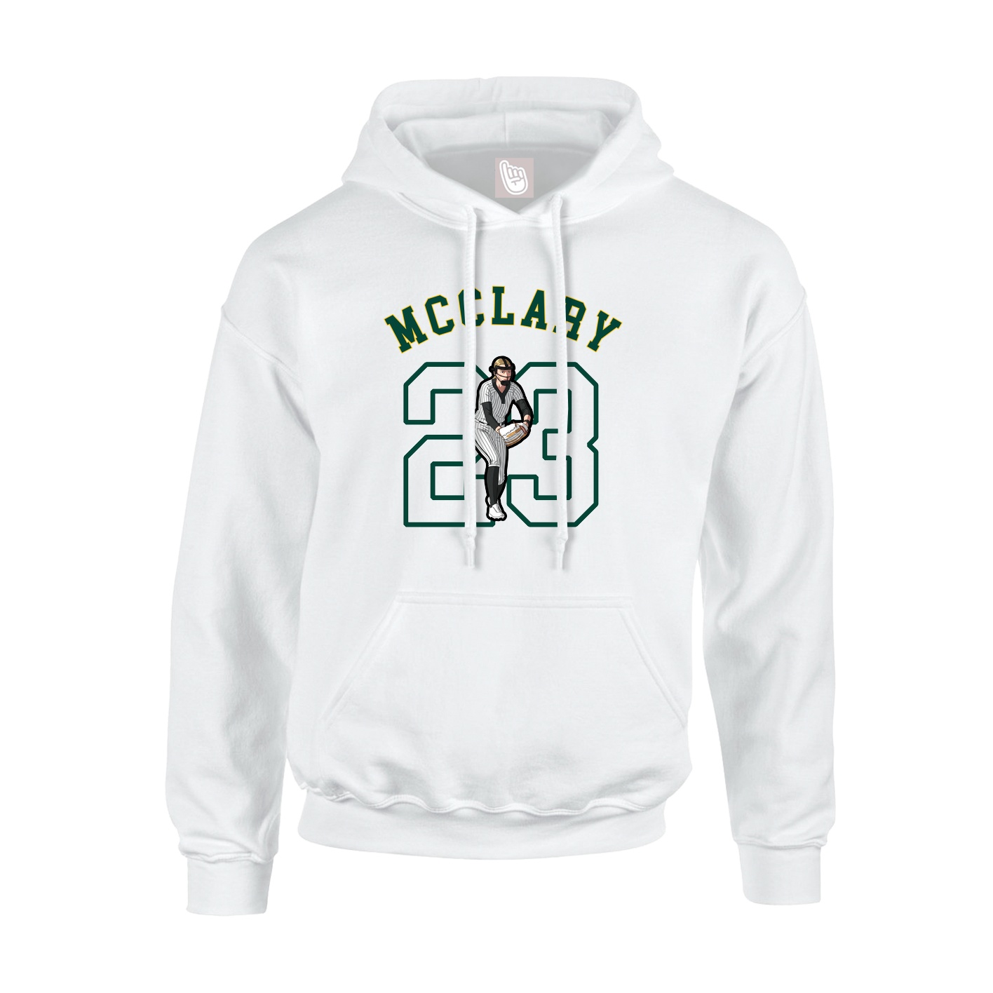 Hoodie — Shirsey Arch in White