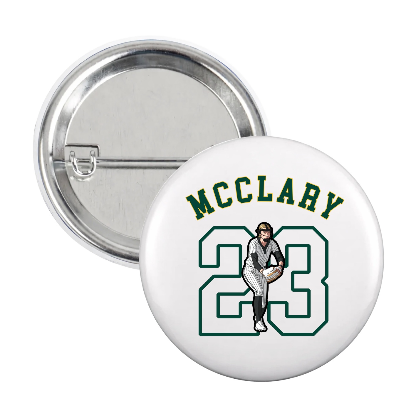 Game Day Button — Shirsey Arch in White