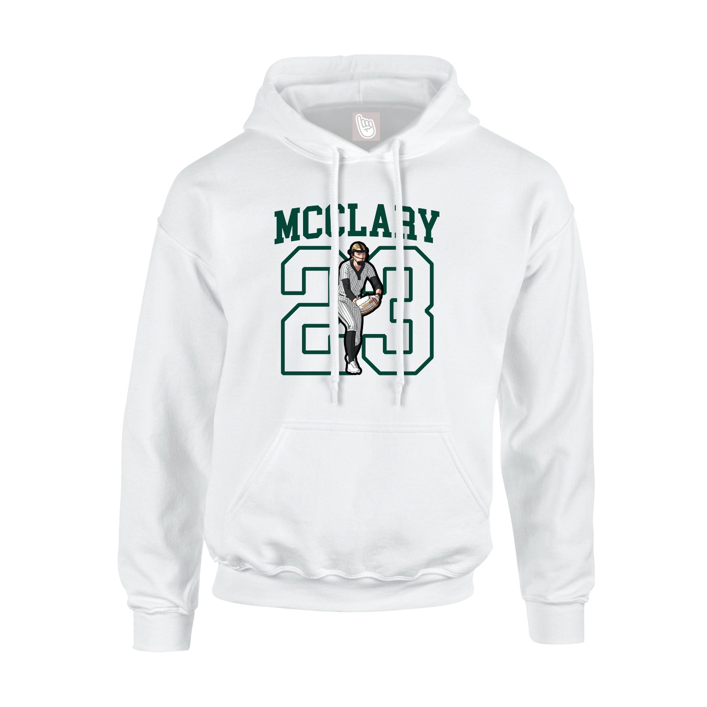 Hoodie — Shirsey in White