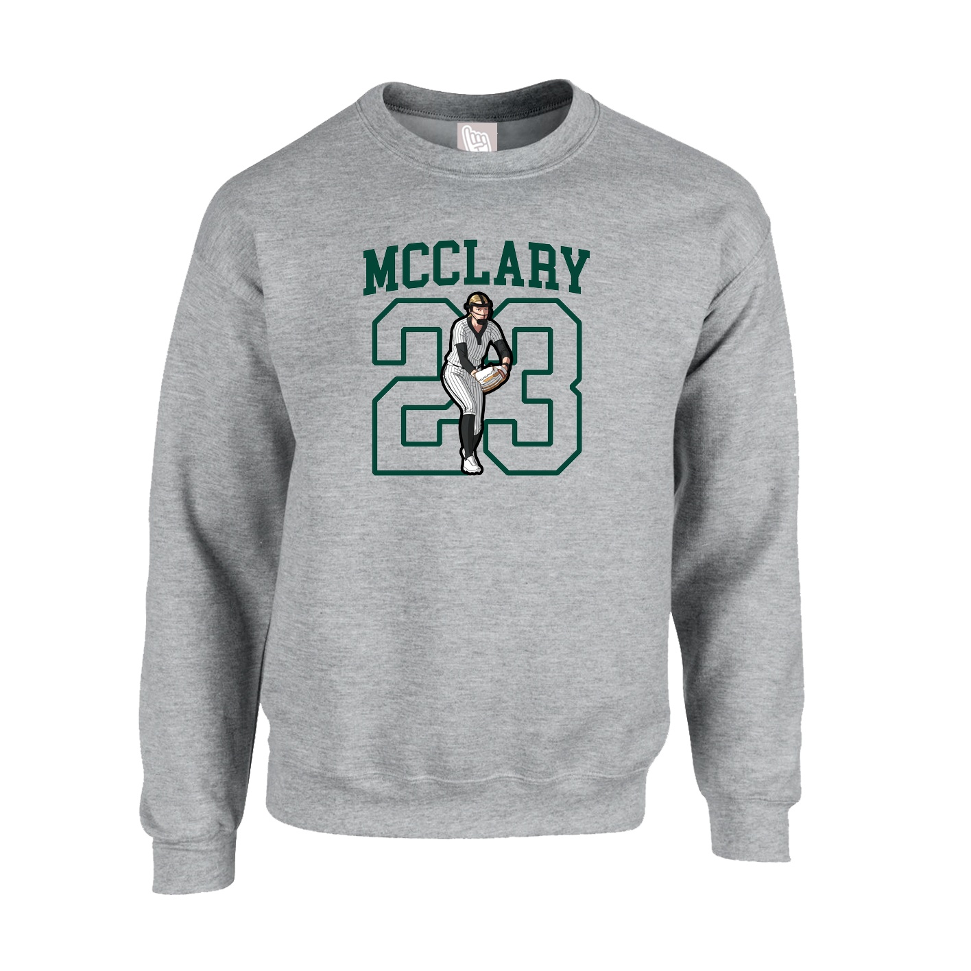 Fleece Crew — Shirsey in Grey