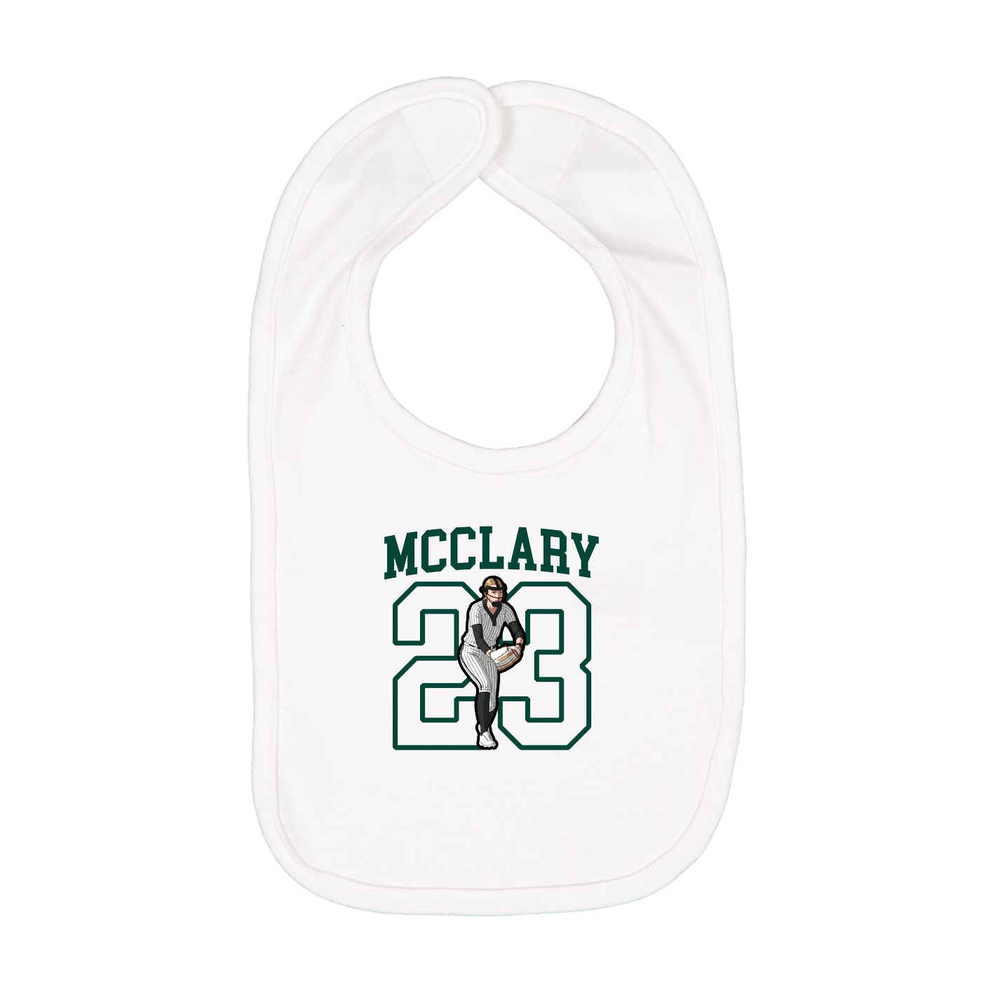 Infant Bib — Shirsey in White