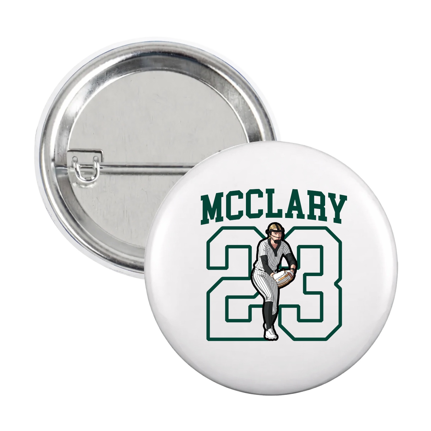 Game Day Button — Shirsey in White