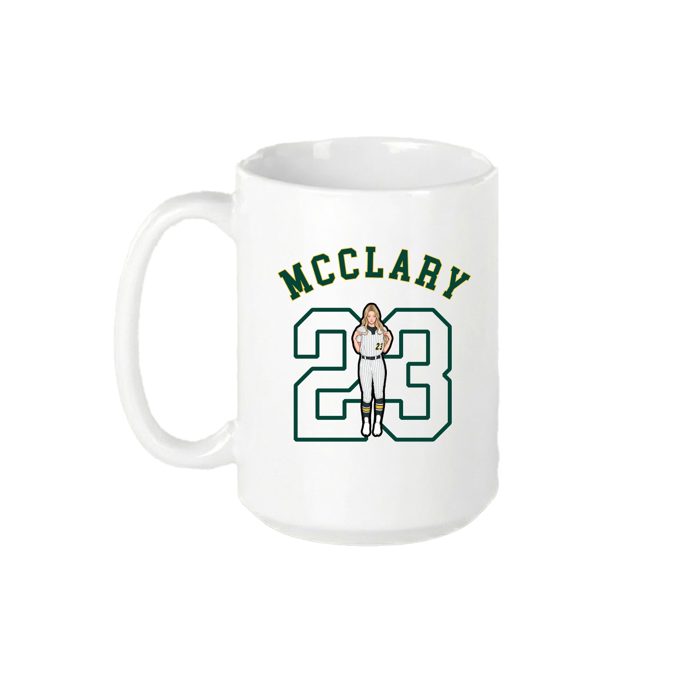 15oz Coffee Mug — Shirsey Arch in White