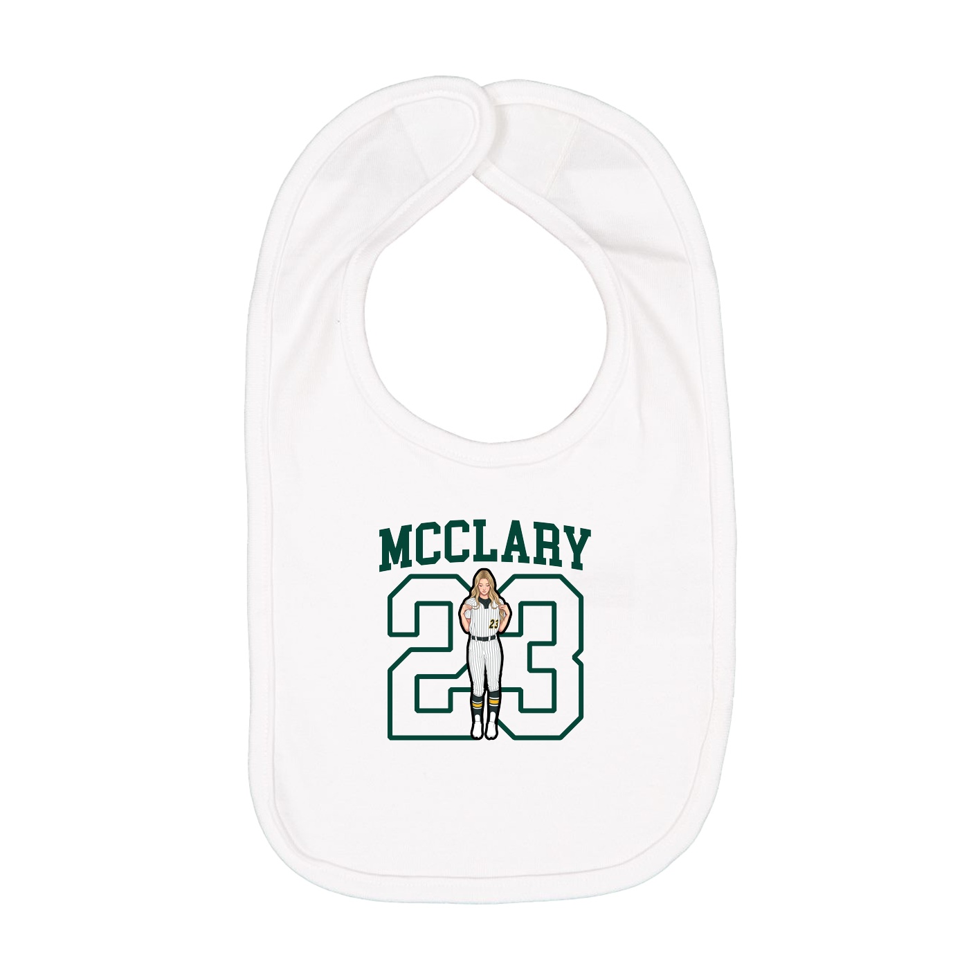 Infant Bib — Shirsey in White