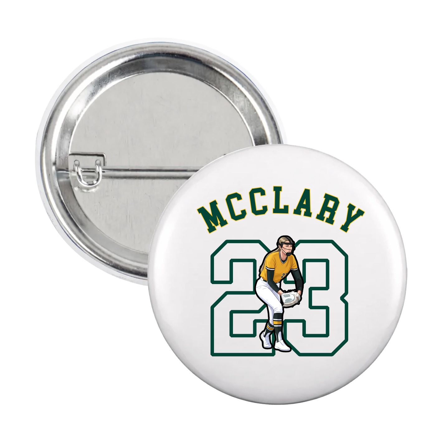 Game Day Button — Shirsey Arch in White