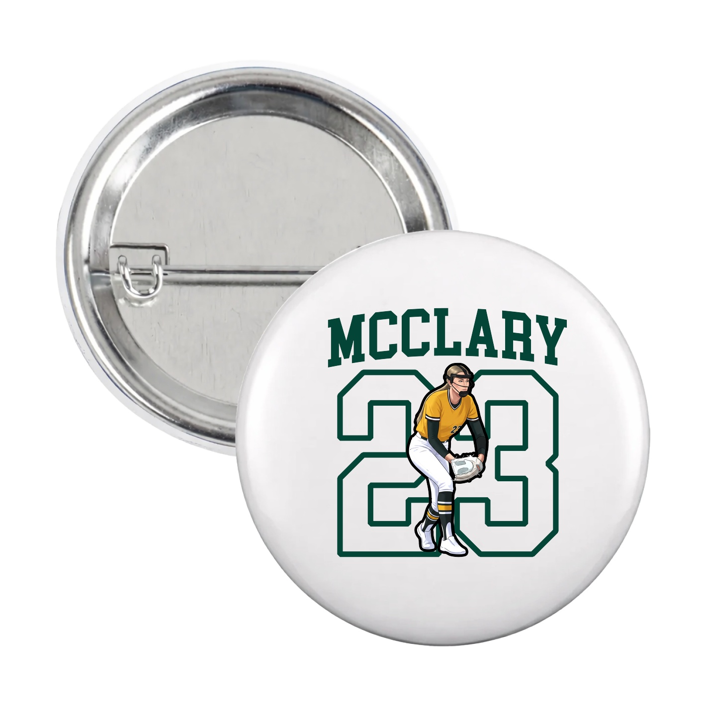 Game Day Button — Shirsey in White
