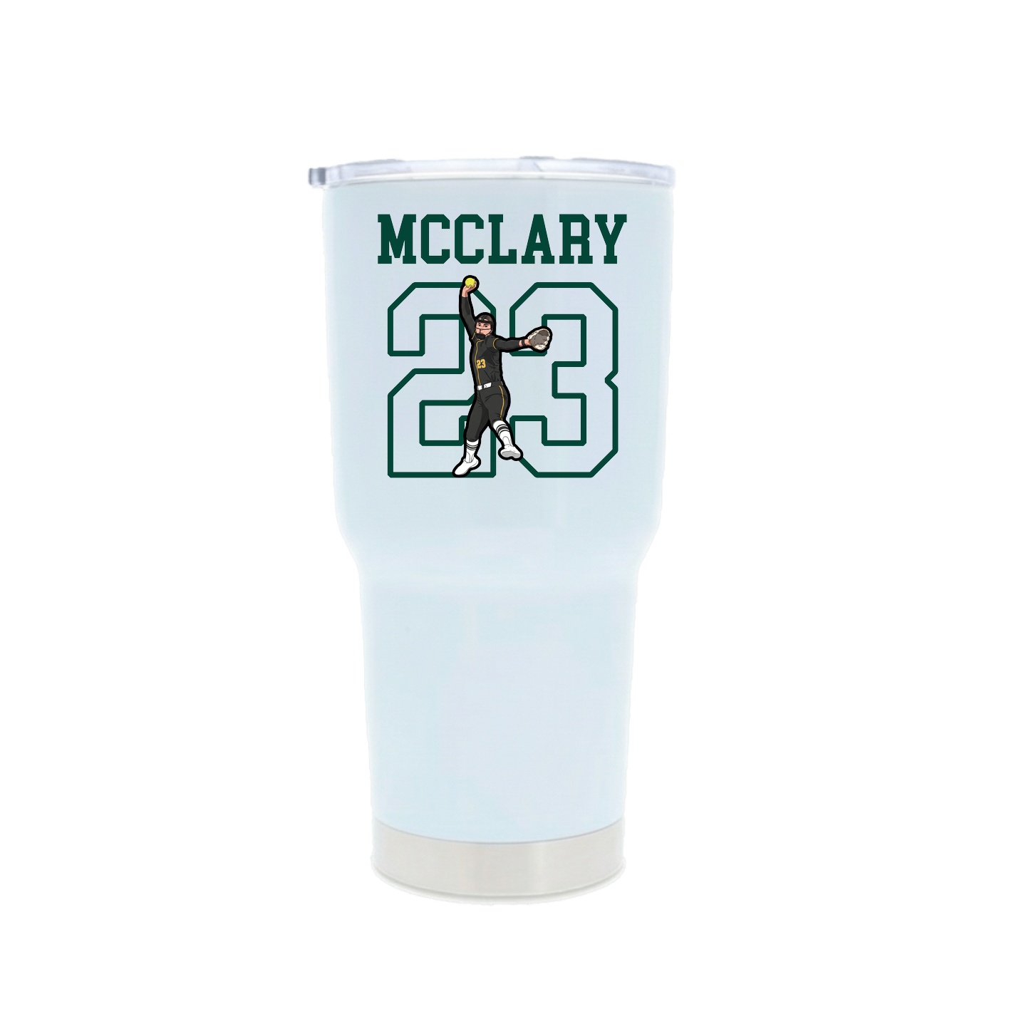 30oz Stainless Steel Tumbler — Shirsey in White