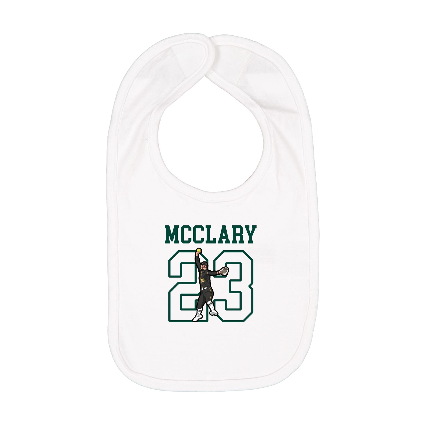 Infant Bib — Shirsey in White